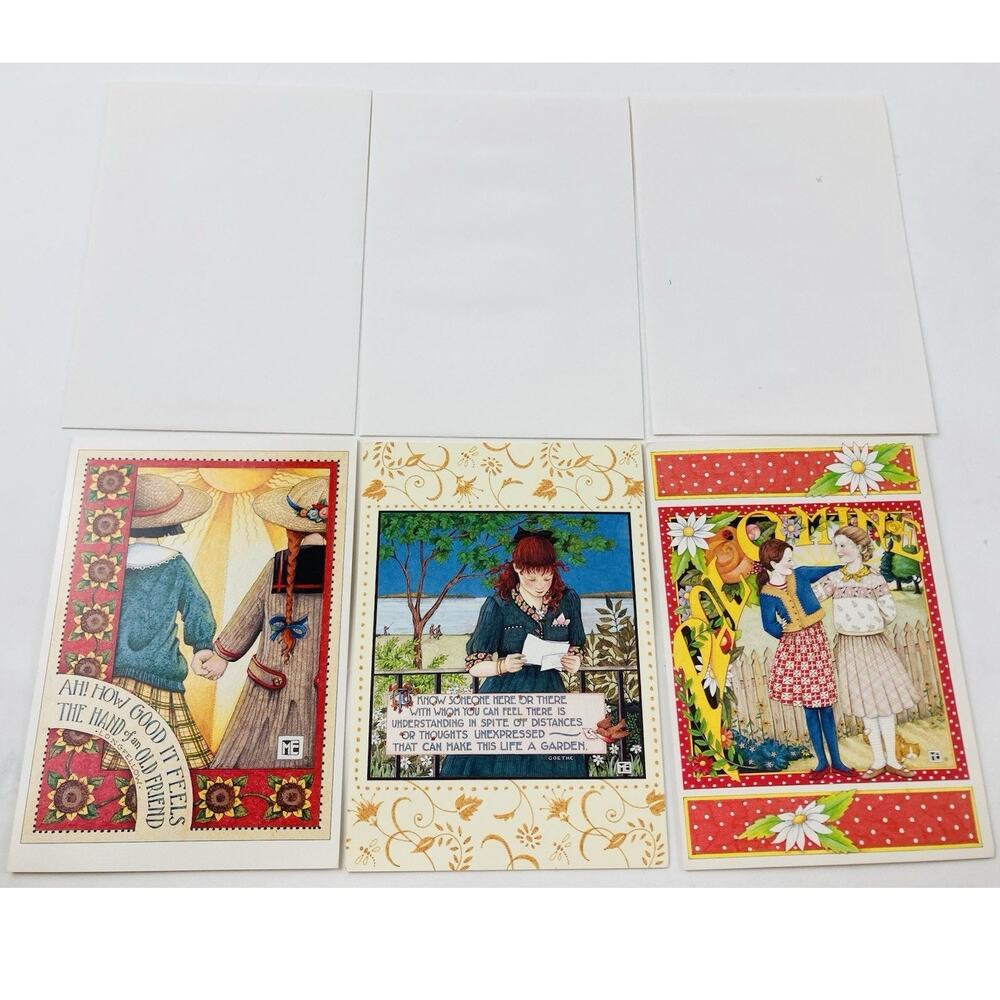 Mary Engelbreit Stationery Lot Journal Note Cards Memo Pad Whatever Like Happy - Picture 11 of 16